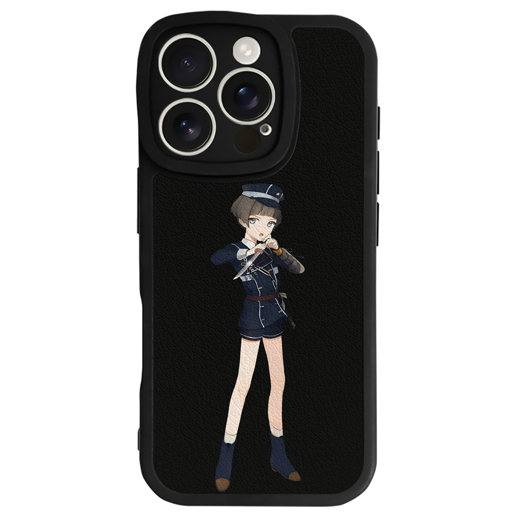 （画像用） 刀剣乱舞 Touken Ranbu 【iPhone 16シリーズ対応】シリコンスマホケース（レザー調） 材質：シリコン